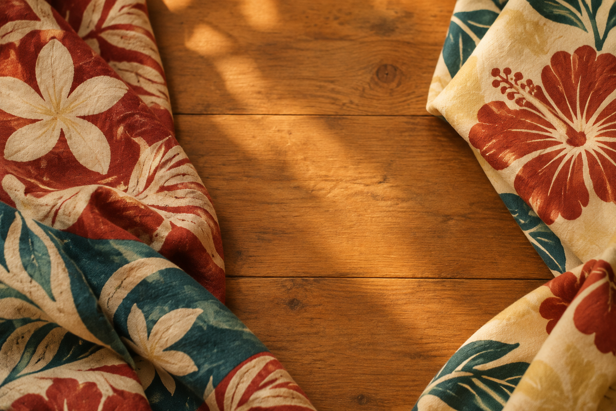 Proposition de décor textile tahitien