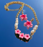 Ensemble collier Maeva + boucles d’oreilles Tipanier