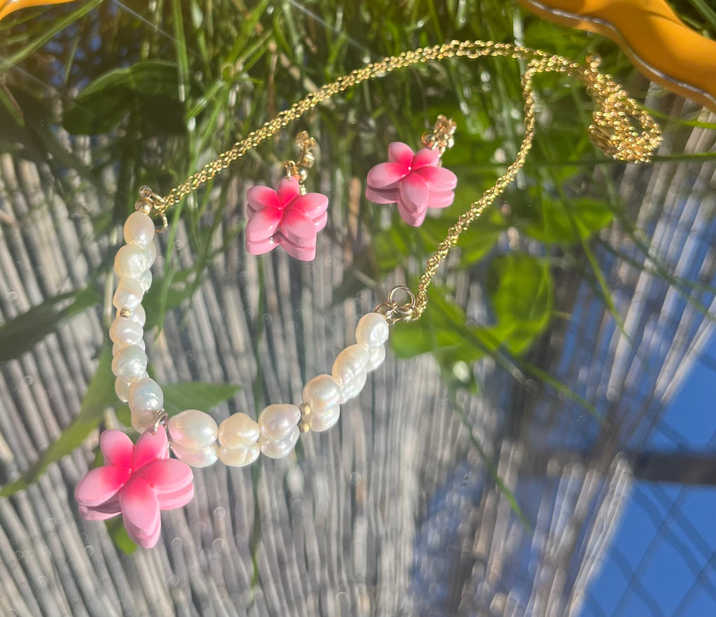 Ensemble collier Tipanier + boucles d’oreilles Tipanier