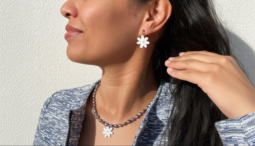 Ensemble collier Emblème + clous d’oreilles Emblème